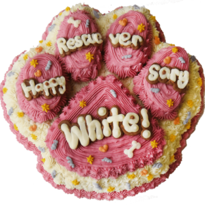 Big Paw Cake 10" dog cake - Custom item: 5 Days Leadtime Required