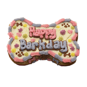 Ready-Made Banana-Oat Bone Cake 8.5" dog cake