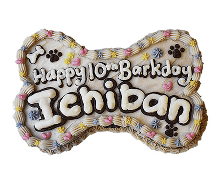 **SensitiveSkin** Bone Shaped Party Cake 8.5" dog cake - Custom item: 5 Days Leadtime Required - Image 7