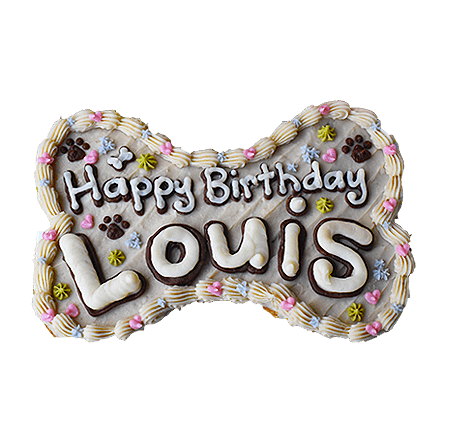 **SensitiveSkin** Bone Shaped Party Cake 8.5" dog cake - Custom item: 5 Days Leadtime Required - Image 5