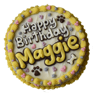 **SensitiveSkin** Round Party Cake 7" dog cake - Custom item: 5 Days Leadtime Required