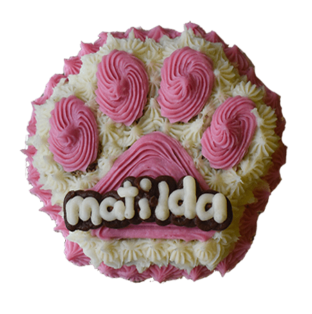 Small Paw Cake 4" dog cake - Custom item: 5 Days Leadtime Required - Image 6