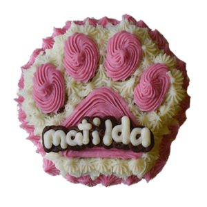 *SensitiveSkin* Small Paw Cake 4″ dog cake – Custom item: 5 Days Leadtime Required
